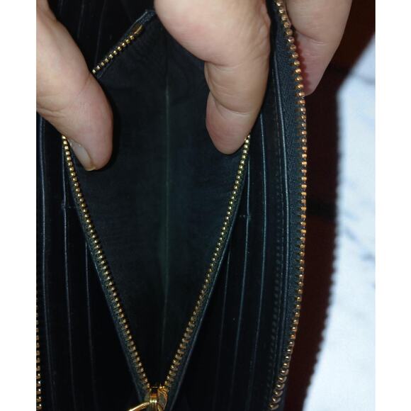 Prada Tessuto Nylon Quilted Zip Around Wallet in Black - Picture 11 of 13